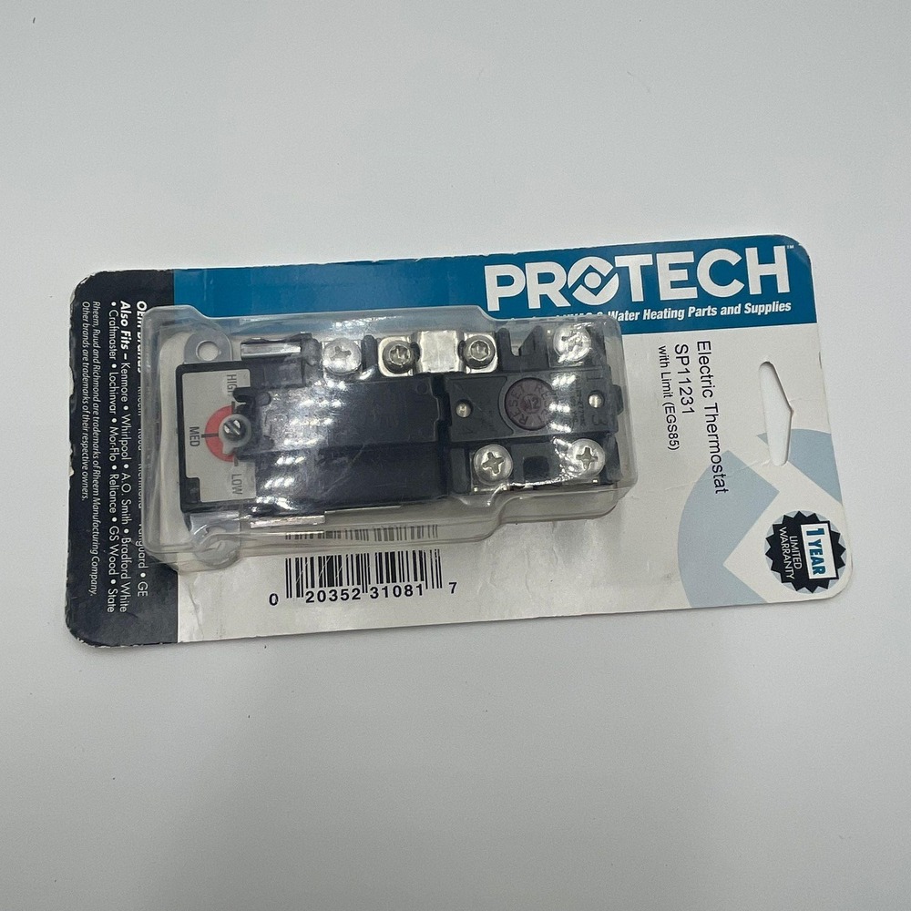 PROTECH Electric Thermostat SP11231 Water Heater Part with Limit (Ecss95)‎